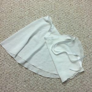 White Ballet Wrap Skirt